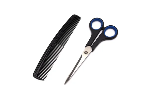 Comb and scissors — Stock Photo, Image