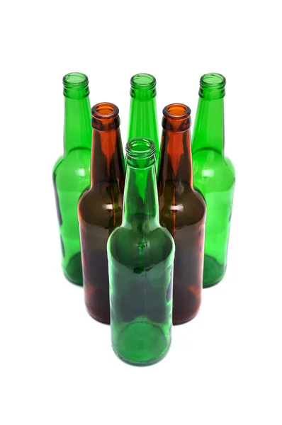 Botellas de cerveza de colores —  Fotos de Stock