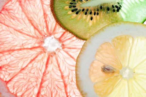Vissza a tervezett citrus szeletek. — Stock Fotó
