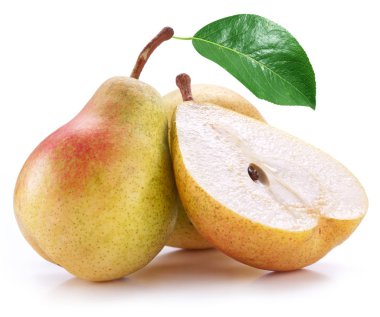 Pears on a white clipart