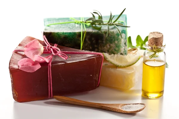 Pieces of natural soap. — Stock Photo, Image