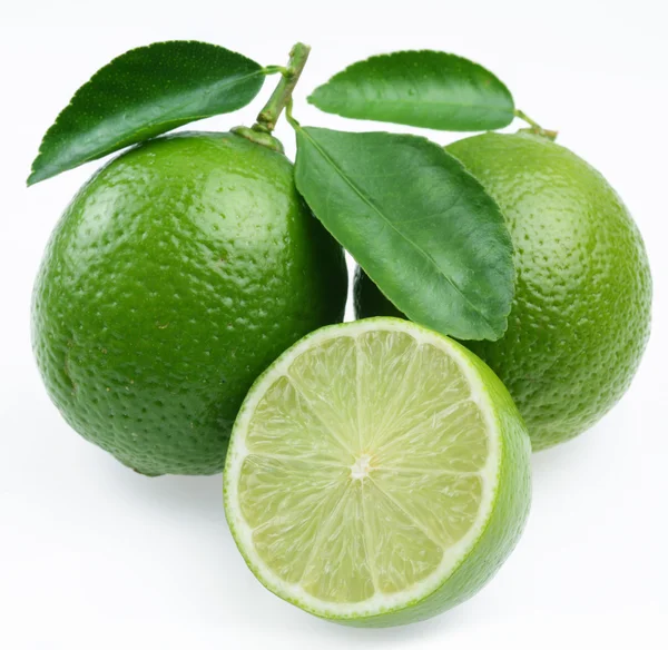 Lime with leaves — Stock Photo, Image