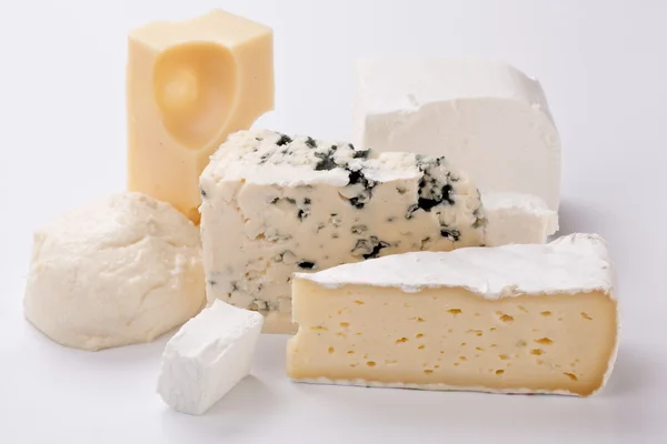 Various types of cheeses. — Stock Photo, Image
