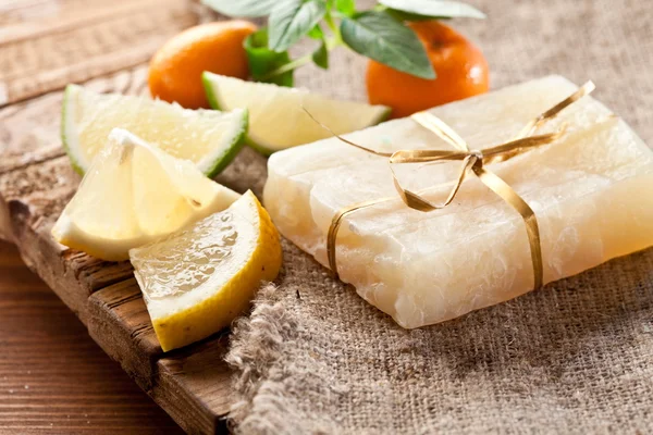 stock image Lemon soap