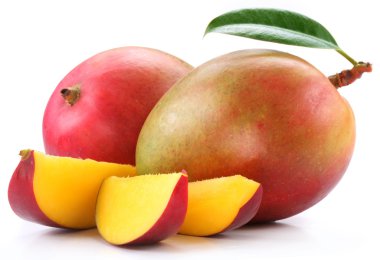 Mango with slices clipart