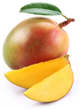 Mango dilimleri ile