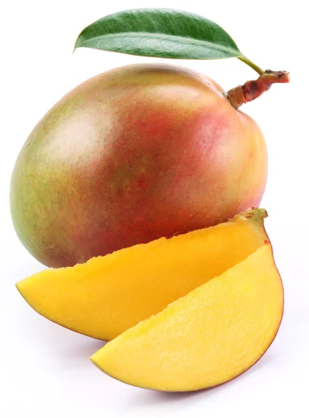 Mango-szelet조각으로 망고 — 스톡 사진