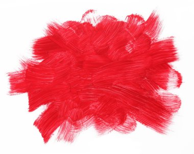 Red brushstrokes