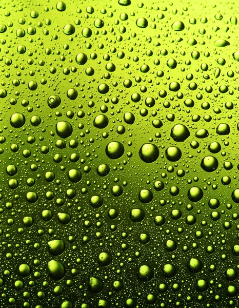 Textuur van waterdruppels op de fles bier. — Stockfoto