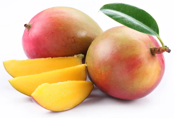 Mango med skivor — Stockfoto