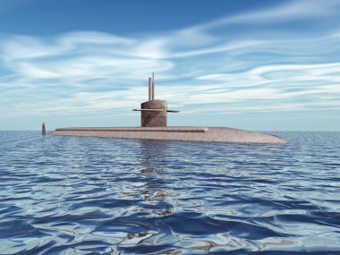 Modern Submarine clipart