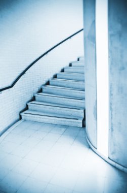 Stairs with light clipart