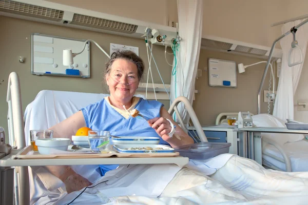 Paziente in camera d'ospedale — Foto Stock