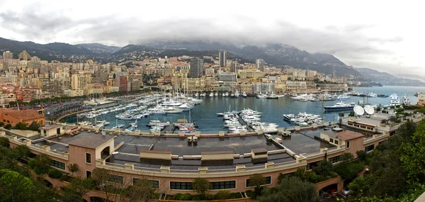 Panorama portu Monako — Zdjęcie stockowe