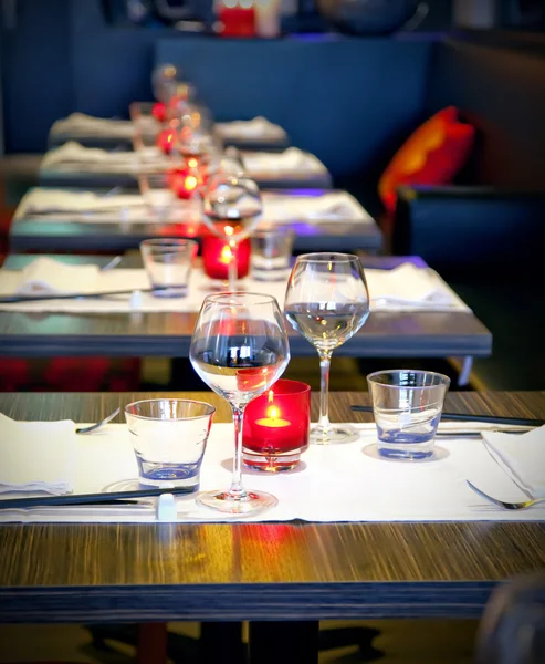 Evening in restaurant — Stock Photo, Image
