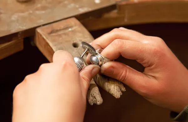 Making of jewelry — Stock Photo, Image