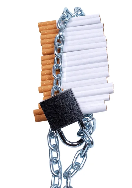 stock image Cigarettes and a chain