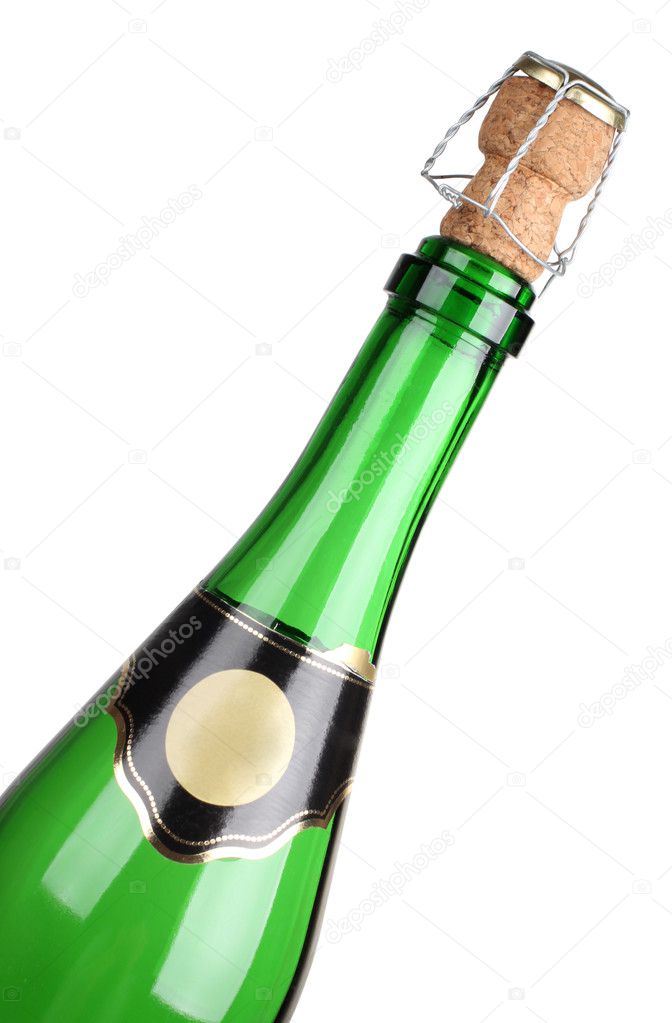 Champagne bottle and cork