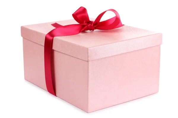 Red bow and box — Stock Photo, Image