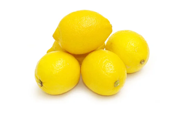 Beyaz üzerine limon — Stok fotoğraf