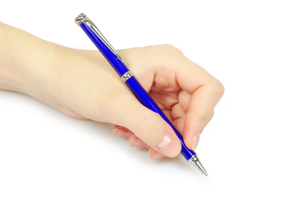 Kugelschreiber auf weiß — Stockfoto
