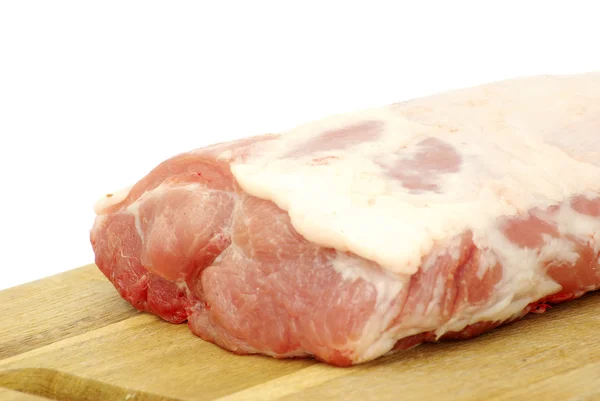 Carne sobre blanco —  Fotos de Stock