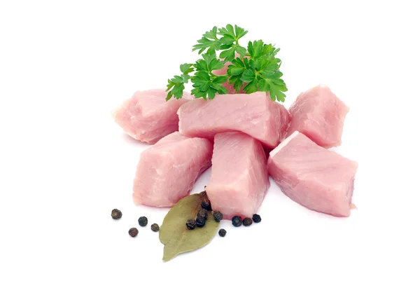 Meat with parsley — Stock Photo, Image