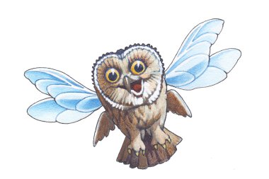 Owlet-elf clipart