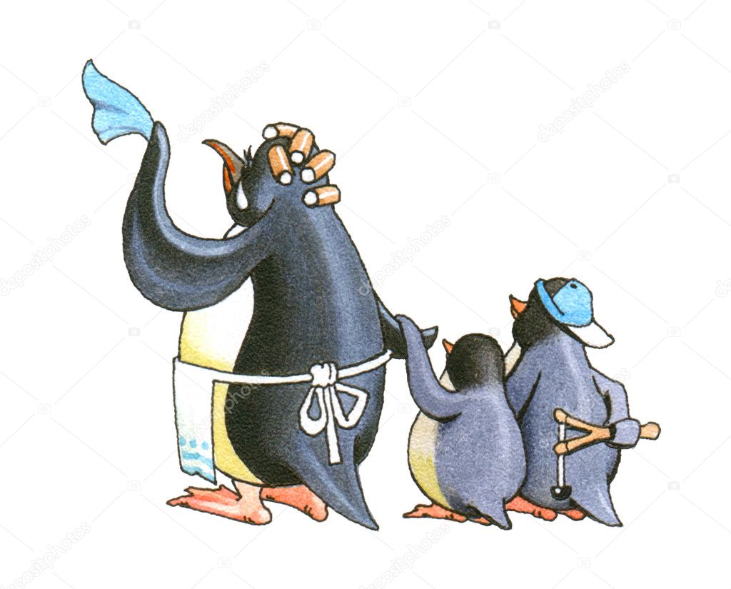 Family pinguins