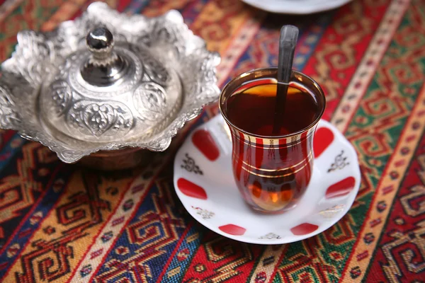 Turkse thee Rechtenvrije Stockafbeeldingen