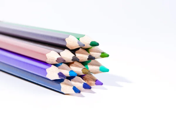 Ołówki biały — Zdjęcie stockowe
