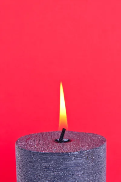 Schwarze Kerze — Stockfoto