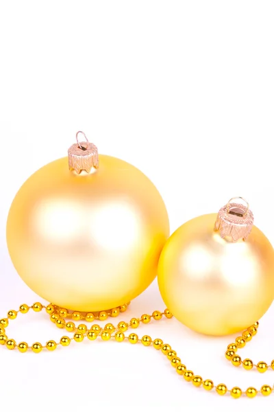 Karácsonyi arany labdák — Stock Fotó