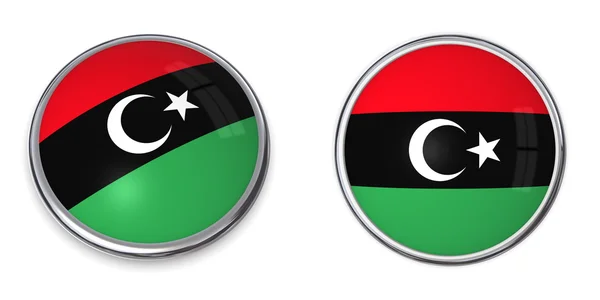 stock image Banner Button Libya 2011