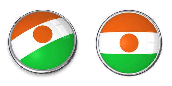 Banner Button Niger — Stock Photo, Image