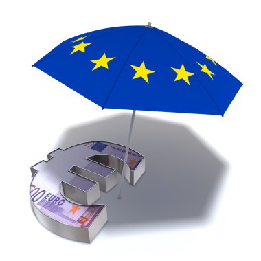 Aid Package for the Euro clipart