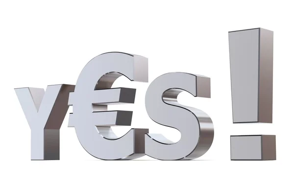 Yes to Euro — Stock Photo, Image