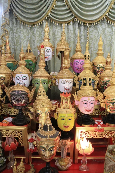 Máscaras no santuário — Fotografia de Stock