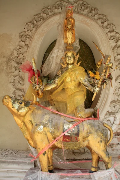 Boeddha en koe — Stockfoto