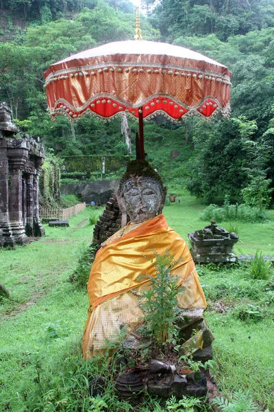Buddha a Wat Phu — Foto Stock