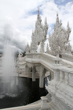 Wat Rong Khun near Chiang Rai clipart