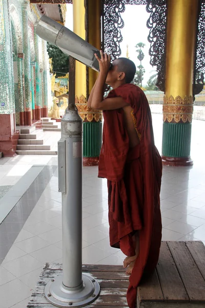 Monk turista — Foto Stock
