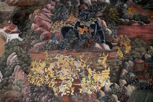 Ramakien obraz na ścianie — Zdjęcie stockowe