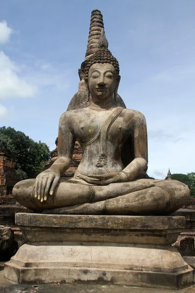 Buddha e rovine — Foto Stock