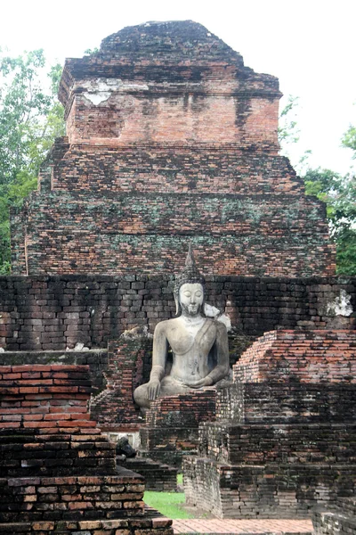 Buda en wat Mahathat — Foto de Stock