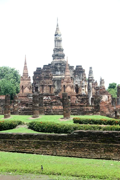 Ruinas de Wat Mahathat — Foto de Stock