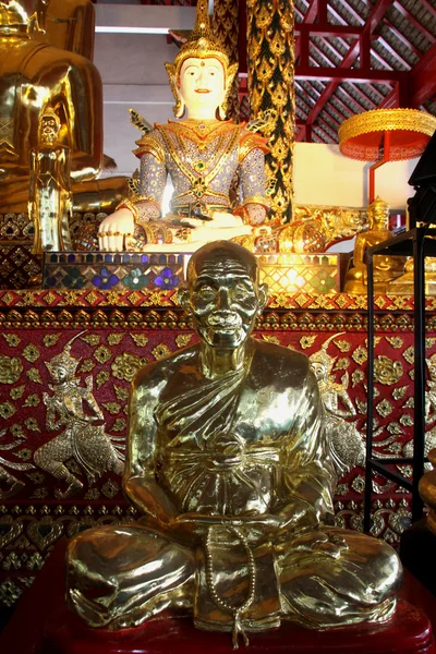 Buddha ve keşiş — Stok fotoğraf