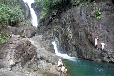 Khlong Phlu waterfall clipart