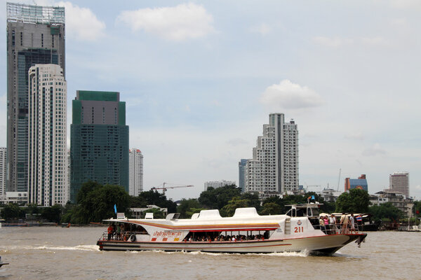 Tourists on the boat