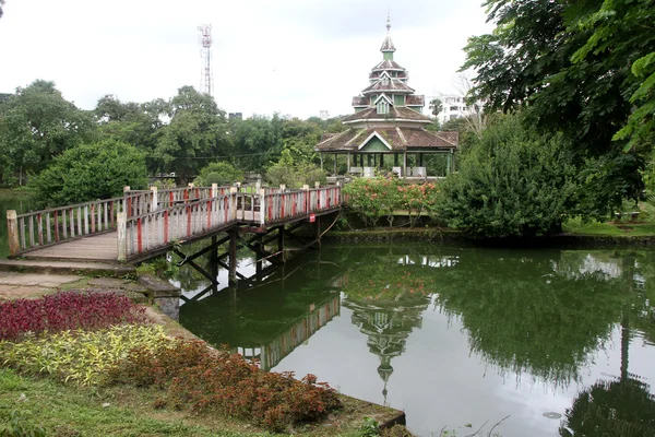 Мост и пагода — стоковое фото